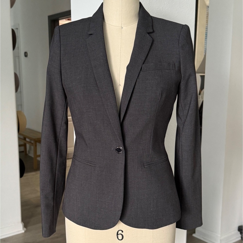 Calvin Klein Women's Gray Blazer Jacket,‎ Small